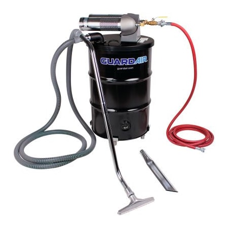 Guardair Guardair 55 Gallon Dual B Pneumatic Vacuum Unit w/ 1.5" Inlet & Attachment Kit N552BCX